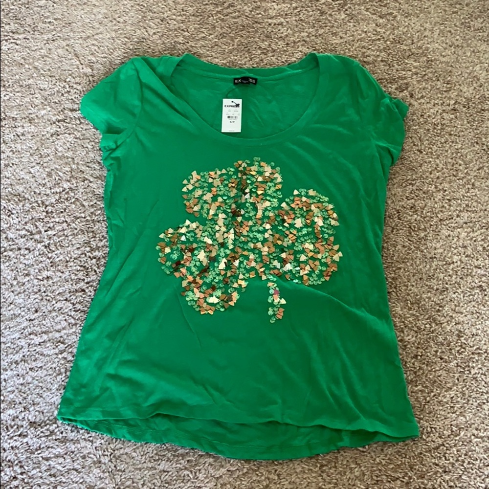 Brand New with tags Express four leaf clover shirt